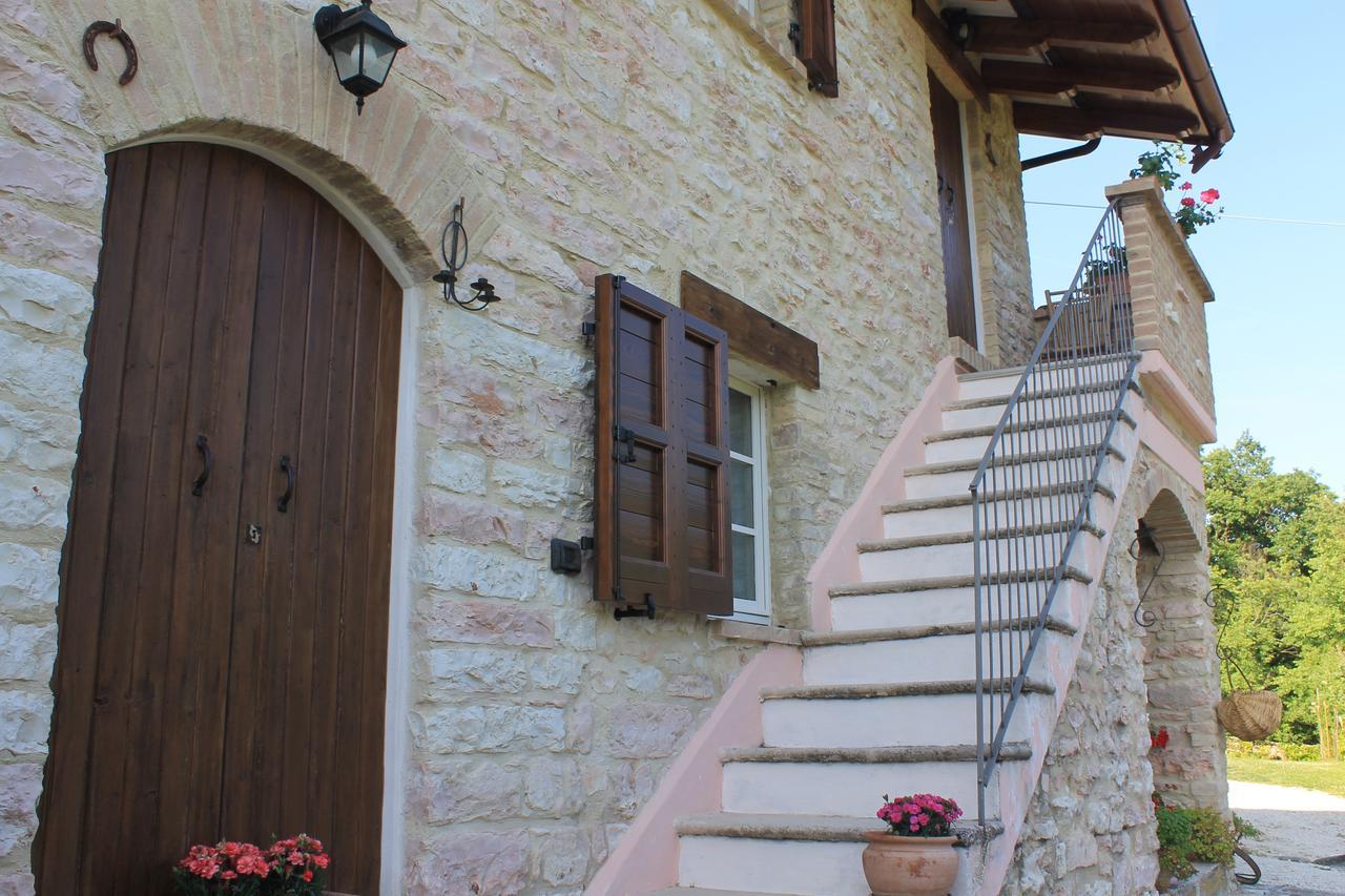 B&B Il Poggetto Serra SantʼAbbondio エクステリア 写真